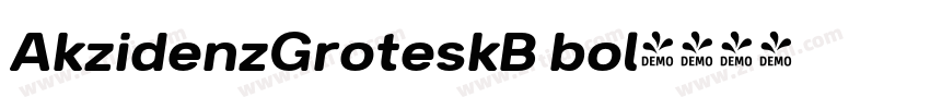 AkzidenzGroteskB bol字体转换